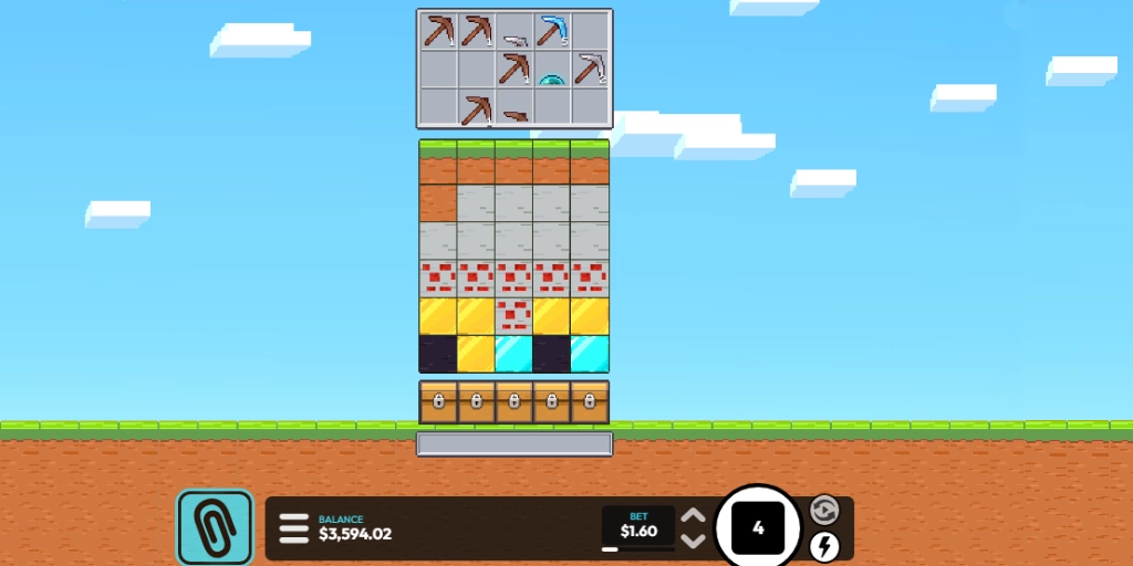 Mine Drop Demo - Gameplay del minedrop slot en acción