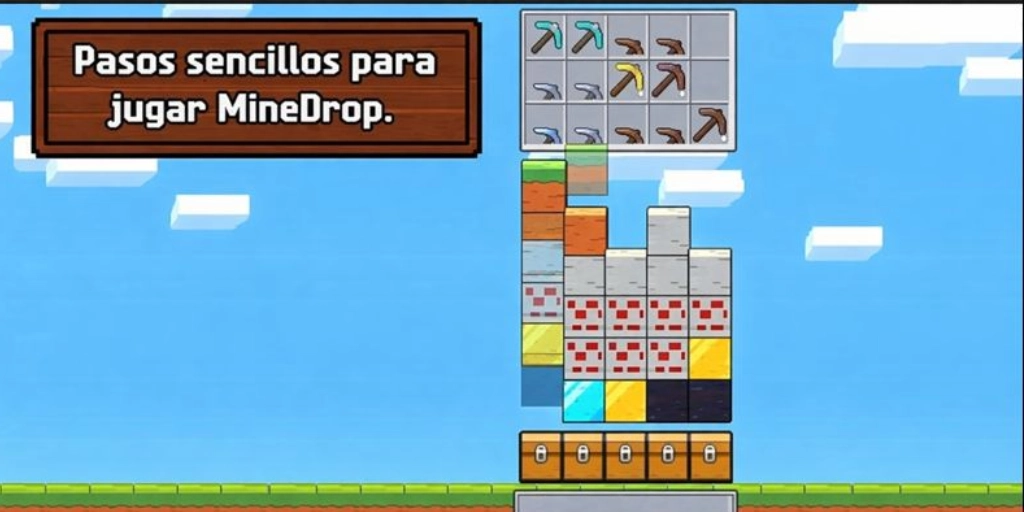 Cómo jugar Mine Drop - Consejos y estrategias sobre fondo de gameplay